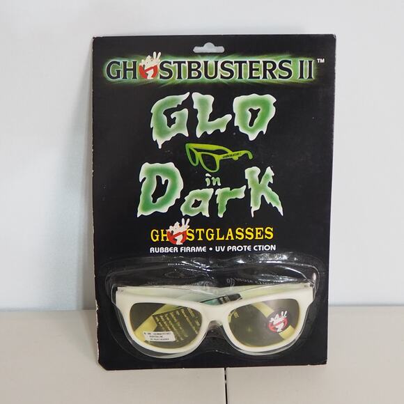 1989 Ghostbusters 2 Glow in the Dark Ghostglasses (Vintage) Rubber Frame NIB - Picture 1 of 8